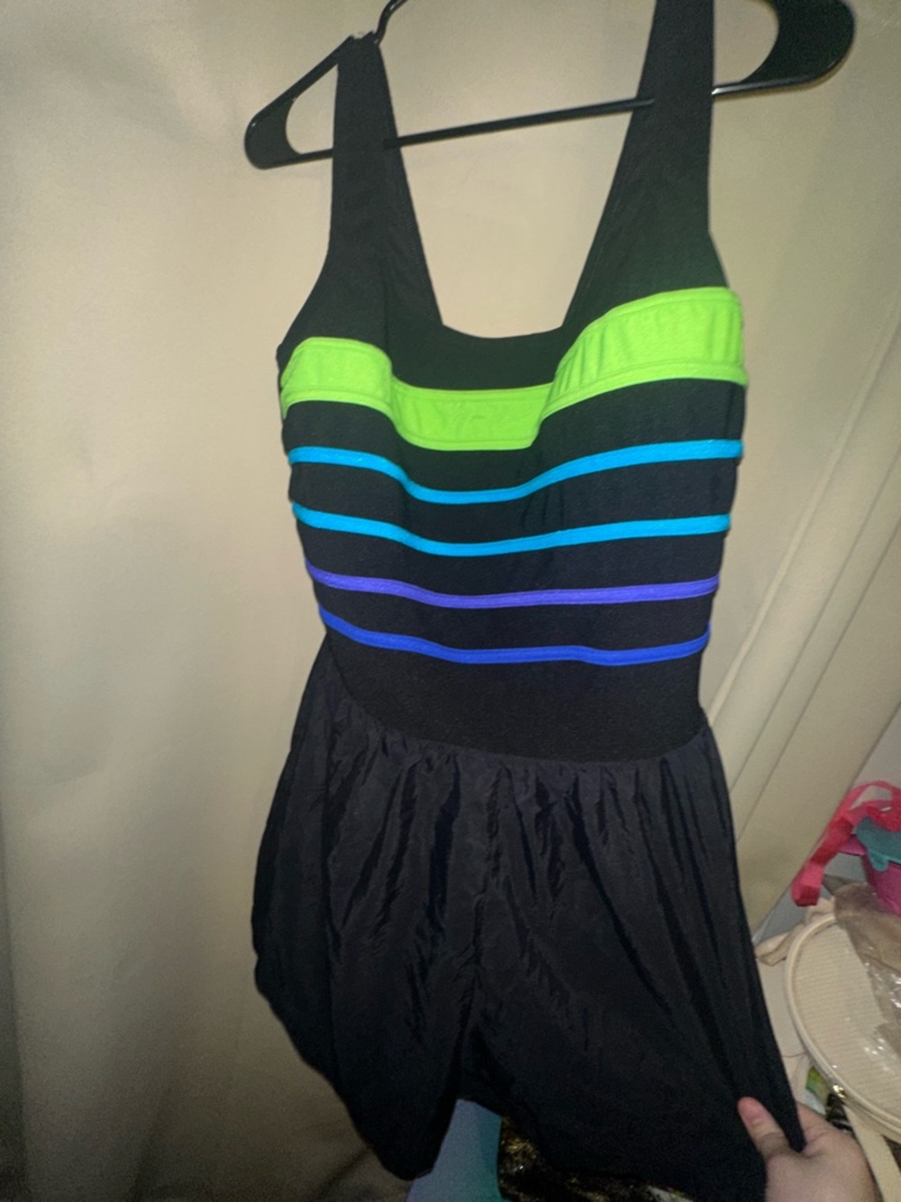 Longitude womens one piece bathing suit stripes plus size women’s size 22W